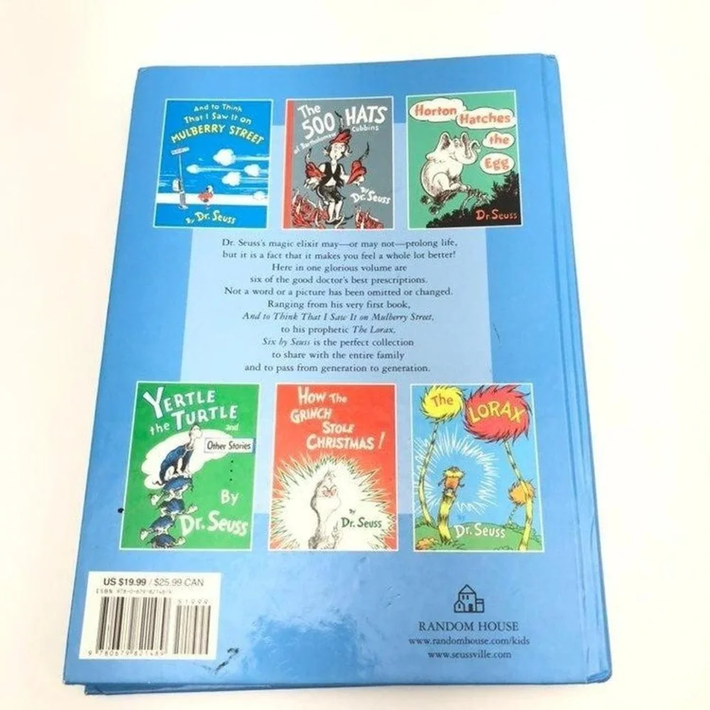 Six By Suess 6 in 1 DR. Suess w/ Discontinued Mulberry Street Book